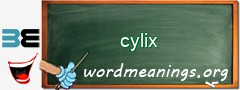 WordMeaning blackboard for cylix